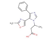 3-[5-(2-methyl-1,3-oxazol-4-yl)-4-phenyl-1H-imidazol-1-yl]butanoic acid