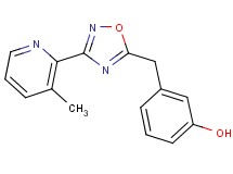 3-{[3-(3-methyl-2-pyridinyl)-1,2,4-oxadiazol-5-yl]methyl}phenol