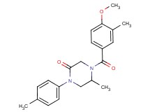 4-(4-methoxy-3-methylbenzoyl)-5-methyl-1-(4-methylphenyl)-2-piperazinone