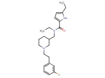 N,5-diethyl-N-({1-[2-(3-fluorophenyl)ethyl]piperidin-3-yl}methyl)-1H-pyrrole-2-carboxamide
