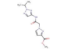 methyl 1-{2-[(2-isopropyl-2H-1,2,3-triazol-4-yl)amino]-2-oxoethyl}-1H-pyrazole-3-carboxylate