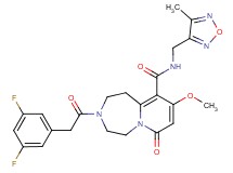 3-[(3,5-difluorophenyl)acetyl]-9-methoxy-N-[(4-methyl-1,2,5-oxadiazol-3-yl)methyl]-7-oxo-1,2,3,4,5,7-hexahydropyrido[1,2-d][1,4]diazepine-10-carboxamide