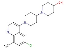 1'-(6-chloro-8-methyl-4-quinolinyl)-1,4'-bipiperidin-4-ol