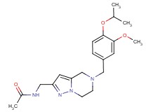 N-{[5-(4-isopropoxy-3-methoxybenzyl)-4,5,6,7-tetrahydropyrazolo[1,5-a]pyrazin-2-yl]methyl}acetamide