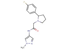 2-[2-(4-fluorophenyl)-1-pyrrolidinyl]-N-(1-methyl-1H-pyrazol-4-yl)acetamide
