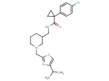 1-(4-chlorophenyl)-N-({1-[(4-isopropyl-1,3-thiazol-2-yl)methyl]-3-piperidinyl}methyl)cyclopropanecarboxamide