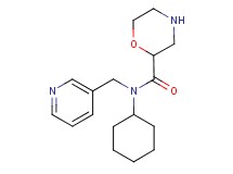 N-cyclohexyl-N-(pyridin-3-ylmethyl)morpholine-2-carboxamide