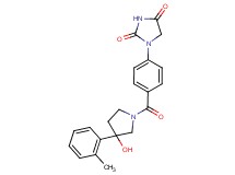 1-(4-{[3-hydroxy-3-(2-methylphenyl)-1-pyrrolidinyl]carbonyl}phenyl)-2,4-imidazolidinedione