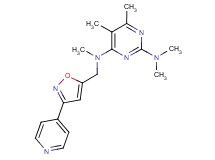 N~2~,N~2~,N~4~,5,6-pentamethyl-N~4~-[(3-pyridin-4-ylisoxazol-5-yl)methyl]pyrimidine-2,4-diamine