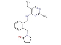 1-(2-{[(5-ethyl-2-methylpyrimidin-4-yl)amino]methyl}benzyl)pyrrolidin-2-one