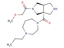 (3aR*,6aR*)-2-(methoxyacetyl)-3a-[(4-propyl-1,4-diazepan-1-yl)carbonyl]octahydropyrrolo[3,4-c]pyrrole