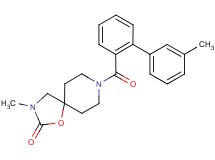 3-methyl-8-[(3'-methylbiphenyl-2-yl)carbonyl]-1-oxa-3,8-diazaspiro[4.5]decan-2-one
