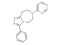 3-phenyl-7-pyrimidin-4-yl-6,7,8,9-tetrahydro-5H-[1,2,4]triazolo[4,3-d][1,4]diazepine