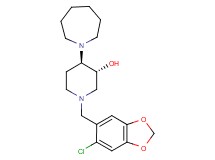 (3R*,4R*)-4-(1-azepanyl)-1-[(6-chloro-1,3-benzodioxol-5-yl)methyl]-3-piperidinol