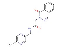N-[(5-methyl-2-pyrazinyl)methyl]-2-(1-oxo-2(1H)-phthalazinyl)acetamide