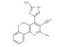 2-amino-4-(2-methyl-1H-imidazol-4-yl)-5H-chromeno[4,3-b]pyridine-3-carbonitrile