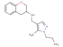 3,4-dihydro-2H-chromen-3-yl[(5-methyl-1-propyl-1H-pyrazol-4-yl)methyl]amine