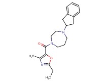 1-(2,3-dihydro-1H-inden-2-yl)-4-[(2-ethyl-4-methyl-1,3-oxazol-5-yl)carbonyl]-1,4-diazepane