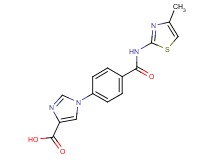 1-(4-{[(4-methyl-1,3-thiazol-2-yl)amino]carbonyl}phenyl)-1H-imidazole-4-carboxylic acid