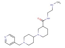 N-[2-(methylamino)ethyl]-1'-(pyridin-4-ylmethyl)-1,4'-bipiperidine-3-carboxamide