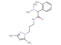 2-(dimethylamino)-N-[3-(3,5-dimethyl-1H-pyrazol-1-yl)propyl]-2-(2-methylphenyl)acetamide