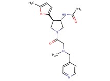 N-{(3S*,4R*)-4-(5-methyl-2-furyl)-1-[N-methyl-N-(pyridin-4-ylmethyl)glycyl]pyrrolidin-3-yl}acetamide
