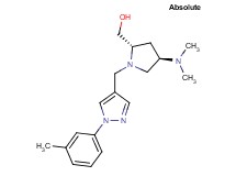 ((2S,4R)-4-(dimethylamino)-1-{[1-(3-methylphenyl)-1H-pyrazol-4-yl]methyl}pyrrolidin-2-yl)methanol