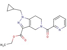 ethyl 1-(cyclopropylmethyl)-5-(2-pyridinylcarbonyl)-4,5,6,7-tetrahydro-1H-pyrazolo[4,3-c]pyridine-3-carboxylate