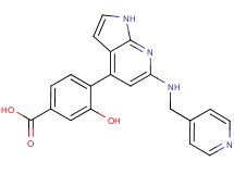 3-hydroxy-4-{6-[(pyridin-4-ylmethyl)amino]-1H-pyrrolo[2,3-b]pyridin-4-yl}benzoic acid