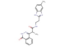 N-[2-(5-methyl-1H-benzimidazol-2-yl)ethyl]-2-(4-oxo-3,4-dihydrophthalazin-1-yl)propanamide
