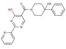 5-[(4-hydroxy-4-phenylpiperidin-1-yl)carbonyl]-2-pyridin-2-ylpyrimidin-4-ol