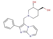 (3R*,4R*)-4-(hydroxymethyl)-1-[(2-phenylimidazo[1,2-a]pyrimidin-3-yl)methyl]-3-piperidinol
