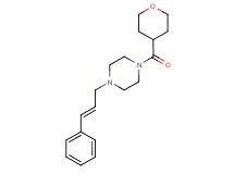 1-[(2E)-3-phenylprop-2-en-1-yl]-4-(tetrahydro-2H-pyran-4-ylcarbonyl)piperazine