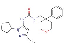 N-(1-cyclopentyl-3-methyl-1H-pyrazol-5-yl)-N'-[(4-phenyltetrahydro-2H-pyran-4-yl)methyl]urea