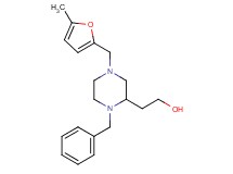 2-{1-benzyl-4-[(5-methyl-2-furyl)methyl]-2-piperazinyl}ethanol