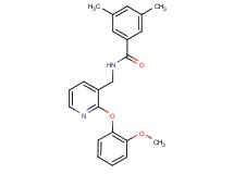 N-{[2-(2-methoxyphenoxy)pyridin-3-yl]methyl}-3,5-dimethylbenzamide