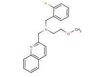 (2-fluorobenzyl)(2-methoxyethyl)(quinolin-2-ylmethyl)amine