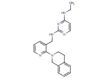 N~2~-{[2-(3,4-dihydroisoquinolin-2(1H)-yl)pyridin-3-yl]methyl}-N~4~-ethylpyrimidine-2,4-diamine