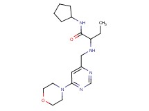 N-cyclopentyl-2-({[6-(4-morpholinyl)-4-pyrimidinyl]methyl}amino)butanamide
