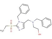 2-(benzyl{[1-benzyl-2-(ethylsulfonyl)-1H-imidazol-5-yl]methyl}amino)ethanol