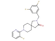 2-(3,5-difluorobenzyl)-8-(3-fluoro-2-pyridinyl)-2,8-diazaspiro[4.5]decan-3-one