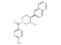 (3S*,4S*)-1-[(6-aminopyridin-3-yl)carbonyl]-4-(2-naphthyl)piperidin-3-ol