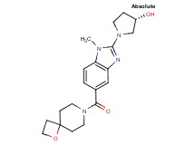 (3S)-1-[1-methyl-5-(1-oxa-7-azaspiro[3.5]non-7-ylcarbonyl)-1H-benzimidazol-2-yl]-3-pyrrolidinol