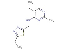 5-ethyl-N-[(5-ethyl-1,3,4-thiadiazol-2-yl)methyl]-2-methylpyrimidin-4-amine
