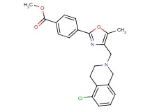 methyl 4-{4-[(5-chloro-3,4-dihydro-2(1H)-isoquinolinyl)methyl]-5-methyl-1,3-oxazol-2-yl}benzoate