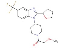 1-[1-(methoxyacetyl)-4-piperidinyl]-2-(tetrahydro-2-furanyl)-5-(trifluoromethyl)-1H-benzimidazole