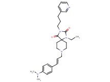 8-{(2E)-3-[4-(dimethylamino)phenyl]-2-propen-1-yl}-1-ethyl-3-[3-(3-pyridinyl)propyl]-1,3,8-triazaspiro[4.5]decane-2,4-dione