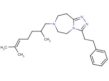 7-(2,6-dimethyl-5-hepten-1-yl)-3-(2-phenylethyl)-6,7,8,9-tetrahydro-5H-[1,2,4]triazolo[4,3-d][1,4]diazepine