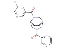 (1S*,5R*)-6-[(5-fluoro-3-pyridinyl)carbonyl]-3-(2-pyrazinylcarbonyl)-3,6-diazabicyclo[3.2.2]nonane