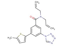 N,N-diallyl-3-(5-methyl-2-thienyl)-5-(1H-tetrazol-1-yl)benzamide